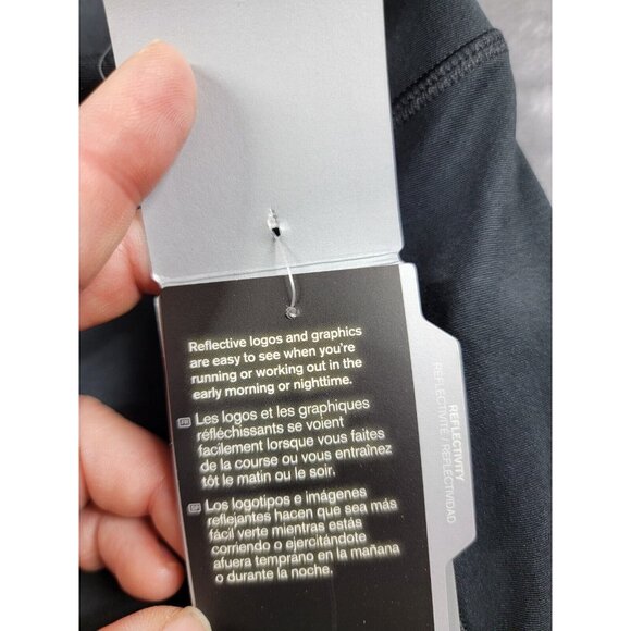 NEW Under Armour Fly Capri Compression Leggings Large black/aqua Blue heat‎ gear - Picture 8 of 11